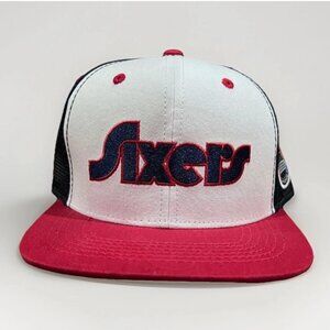 Sixers Philadelphia 76ers Snapback Hat NBA Mesh Back Cap Spectrum Logo